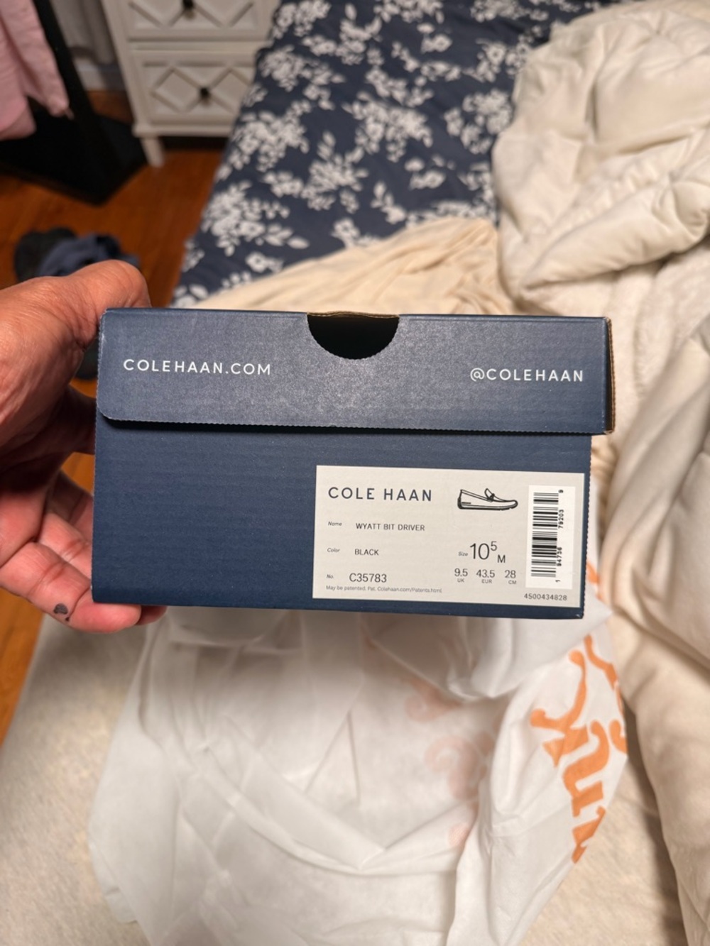 Cole Haan Black Leather Bit Slip-On Loafers - Picture 2 of 4